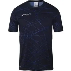 UHLSPORT Trainings-T-Shirt Prediction, Größe XL in Blau Blau