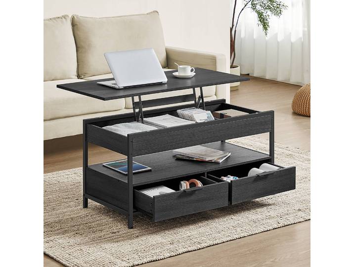 Table basse pliante type B 100 x 48 x 50cm Noir/Noir