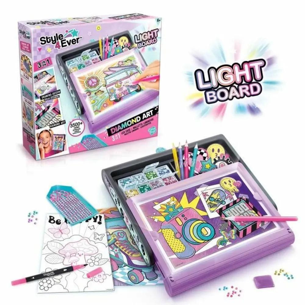 Canal Toys Style 4 Ever Diamond Art LED-hoes creatieve set voor kinderen meerkleurig