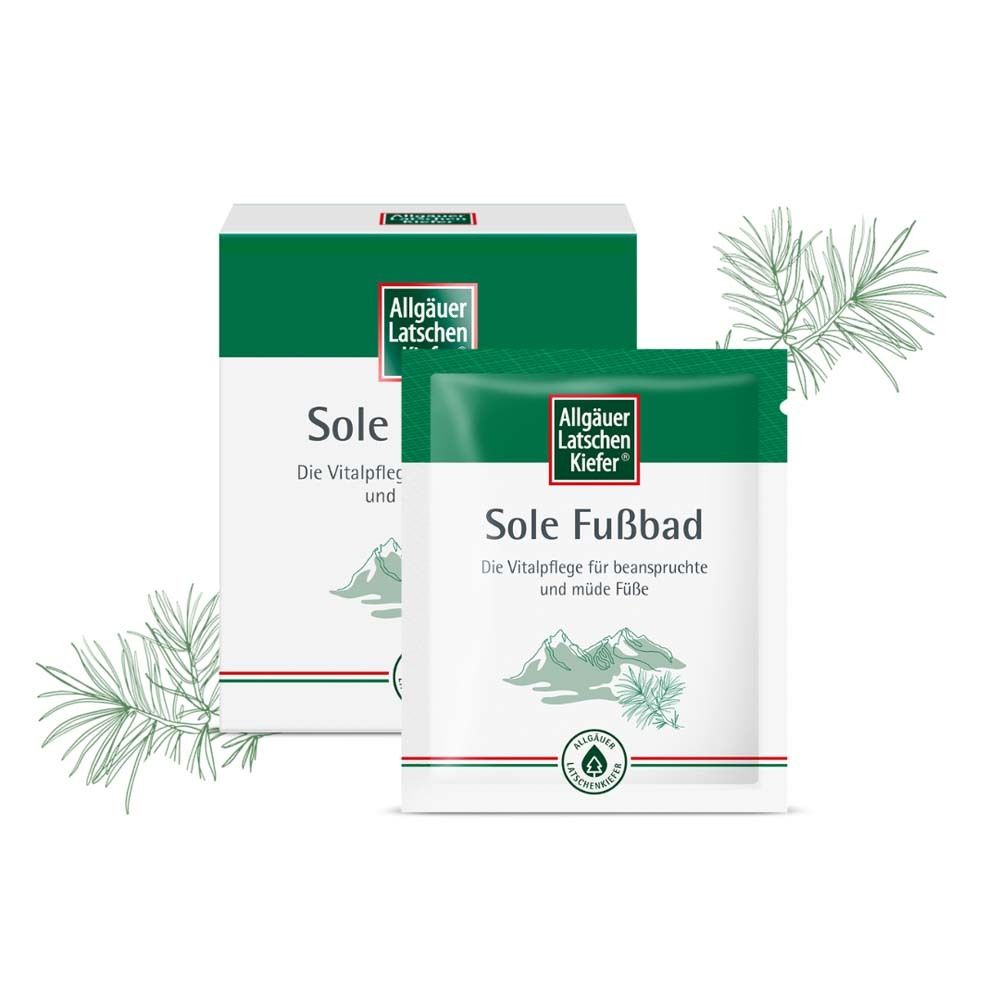 Allgäuer Latschenk. Sole Fußbad 10x10 g