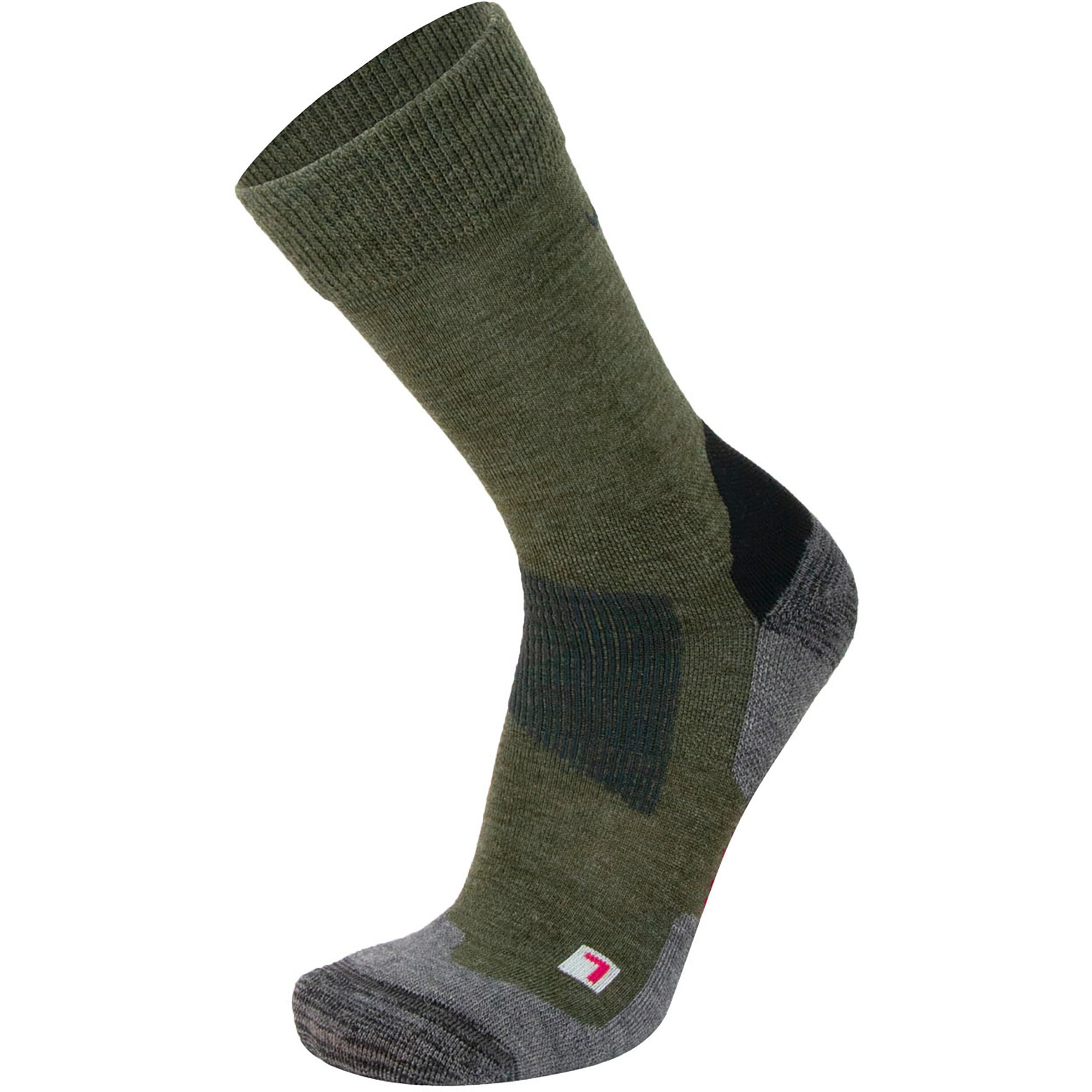 Wapiti Trek S02 All Seasons Wandersocken oliv Größe 36 Camping Atmungsaktiv Merinowolle