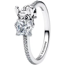 Pandora 193740C01 Damen-Ring Disney Stitch & Stone Silber, 54/17,2