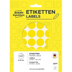 AVZ 3377 - Markierungspunkte, permanent, Ø 18 mm, 1056 Stück, gelb