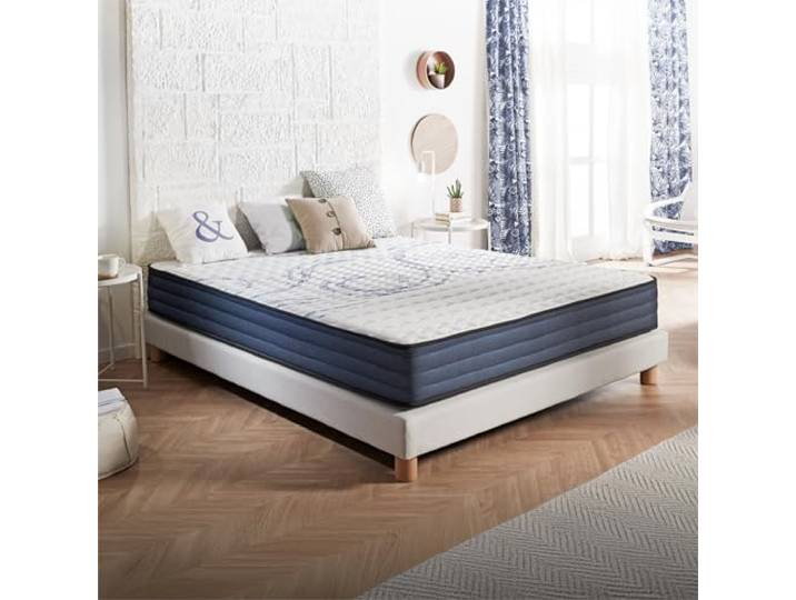 Naturalex - Perfect Dream - Matratze 90x190 cm - Höhe 21 cm Kaltschaummatratze - Härtegrad H2 - Öko-Tex Zertifiziert - Latex Blue 7 Zonen Matratze - Made in EU