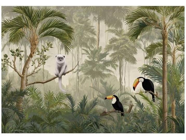 WallArena Vlies Fototapete, Tropisch, 250x175cm