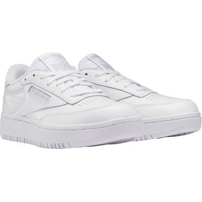 Sneaker REEBOK CLASSIC "CLUB C DOUBLE", Damen, Gr. 38,5, weiß, Leder, Schuhe Sneaker
