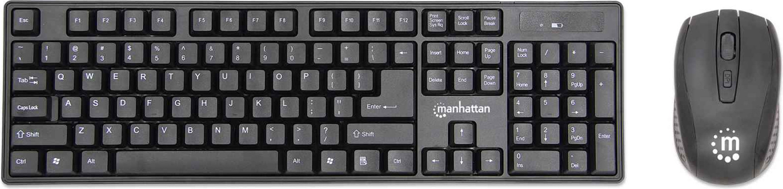 Manhattan 179492 Wireless Desktop Set met draadloos toetsenbord en draadloze muis