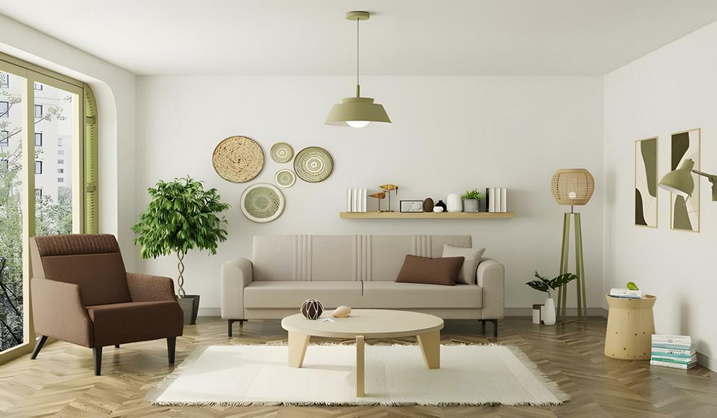Garnitur Sofa Zweisitzer Sessel Grau Stoffsofas Polstersofa 2tlg Couch