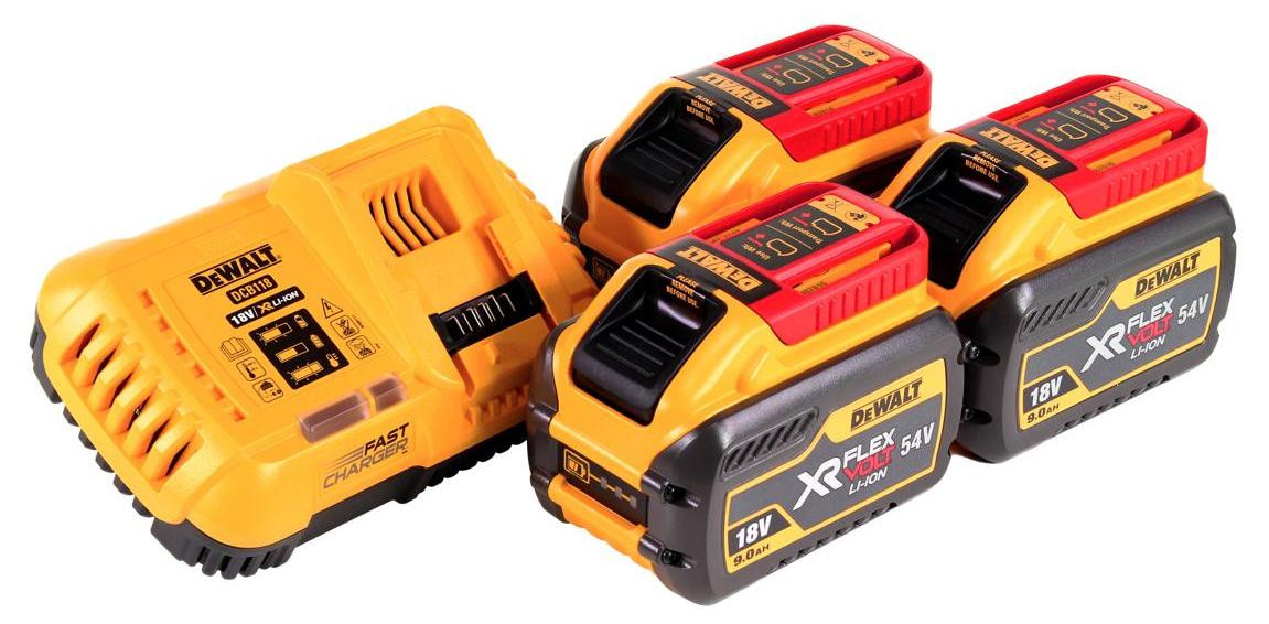DeWALT Flexvolt Starter-Set met 3x 54V Akku (162 Wh)
