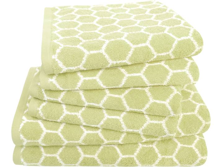 Handtuch Set DYCKHOFF Pure Natural Honey , grün, 6, Frottier, Frottier, Obermaterial: 100% Baumwolle, Handtuch-Sets, Handtuch Set, BIO Baumwolle, GOTS
