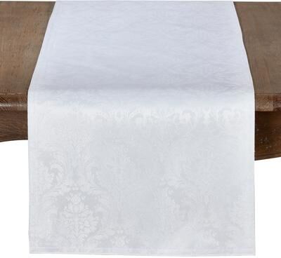 Saro Lifestyle Table Runner with Damask Design