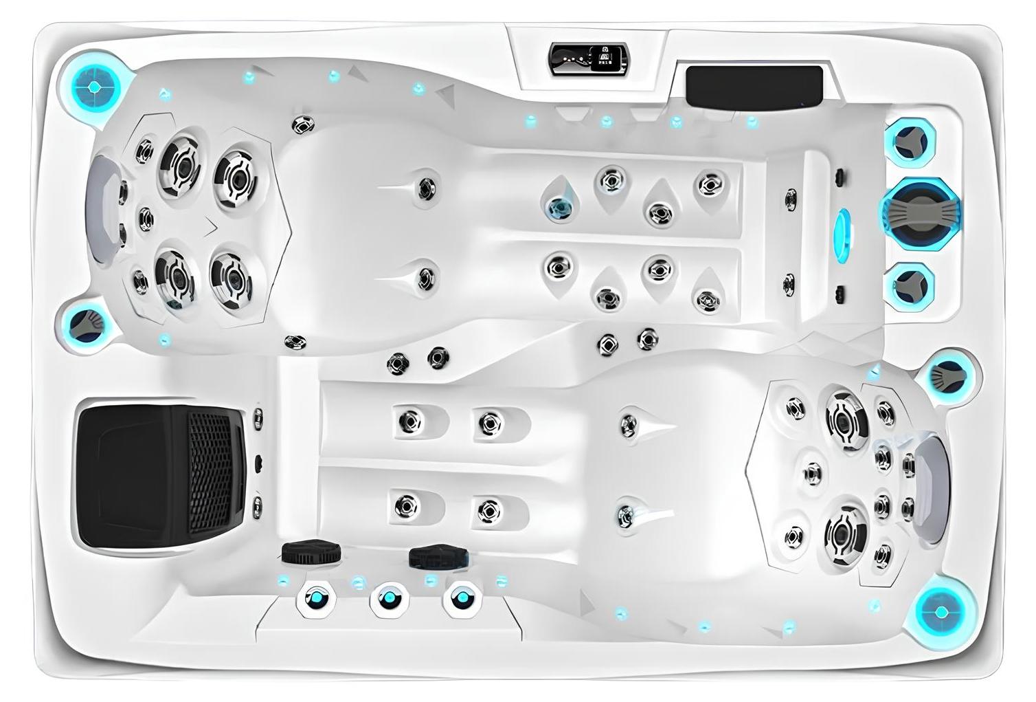 Whirlpool Sprudelbad Whirlwanne Außenwhirlpool Outdoor-Spa Hot Tub 200x135 cm