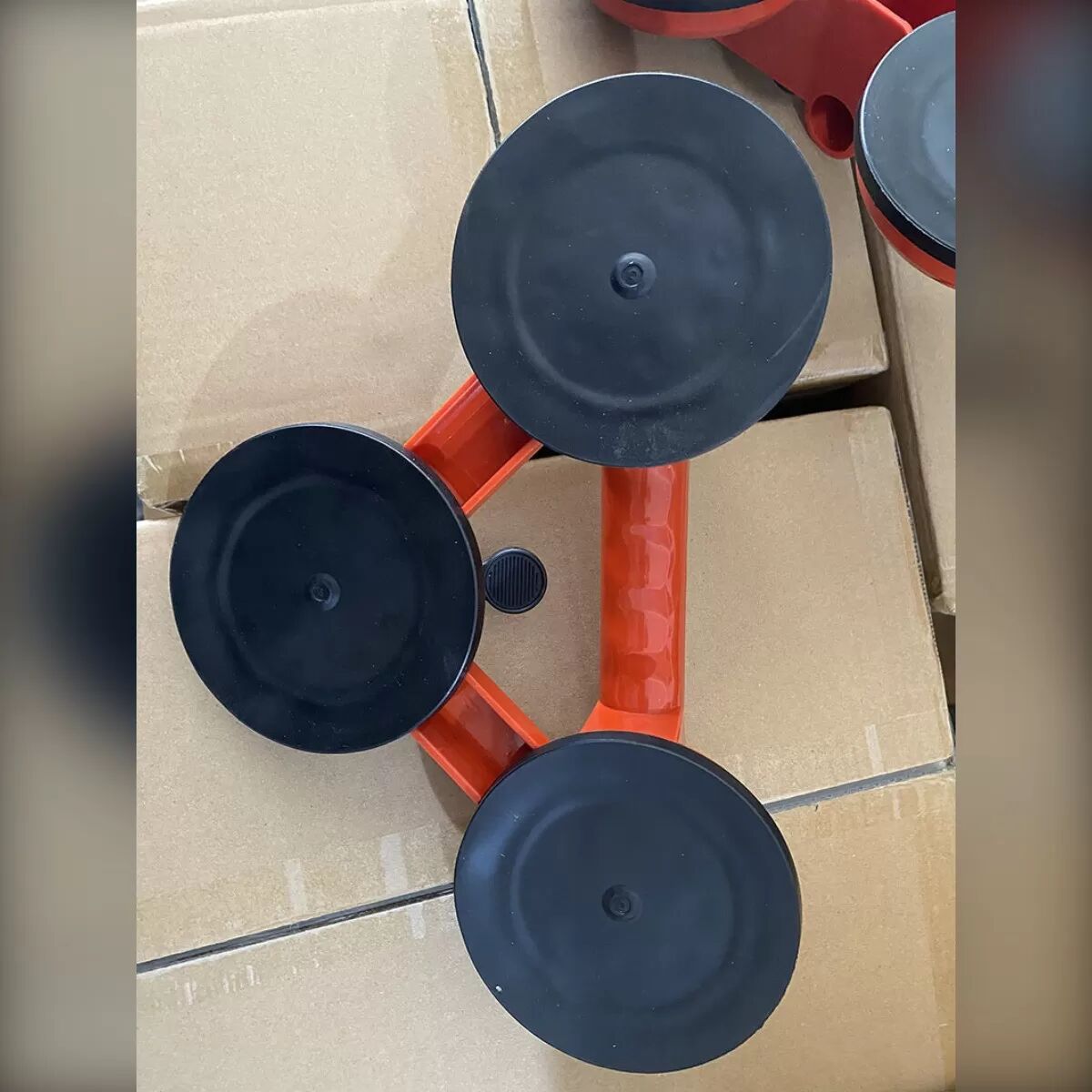 INF Doppel-Saugnapfheber aus ABS mit Pumpe – Vakuum-Saugnapfheber für Glashandhabung und Montage