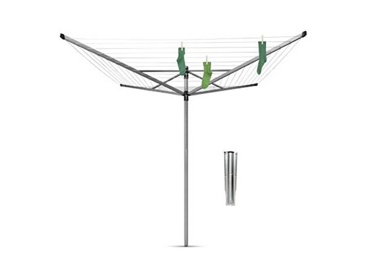 Brabantia Rotary Dryer Lift-O-Matic, Droogmolen, Metallic Grey, 60 m, ø 295 cm