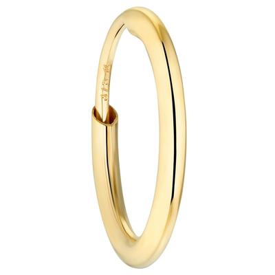 Single-Creole AMOR "2021578", gold (goldfarben), Ohrringe, Damen, Gelbgold 375, Made in Germany