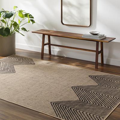 Livabliss Minata Recycled Bohemian Border Washable Area Rug