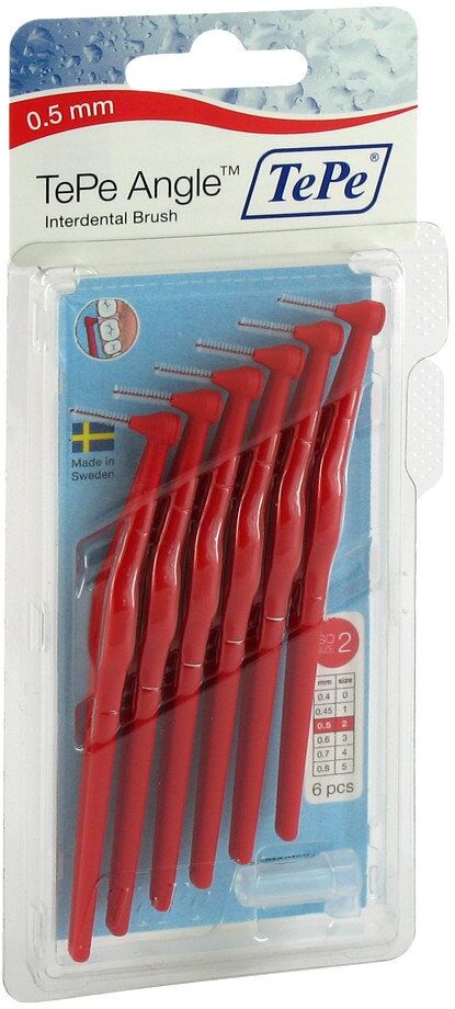 Tepe Angle Interdentalbürste 0,5mm rot 6stk