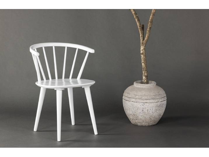 2er Set - Stuhl Belissima, skandinavisches Design in 5 Farben - Weiß - Luxusbetten24
