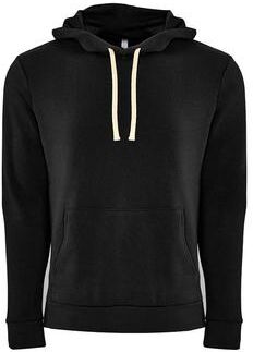 Next Level 9303 Santa Barbara Hoodie Sweatshirt in Black size XS   80/20 Cotton/Polyester NL9303