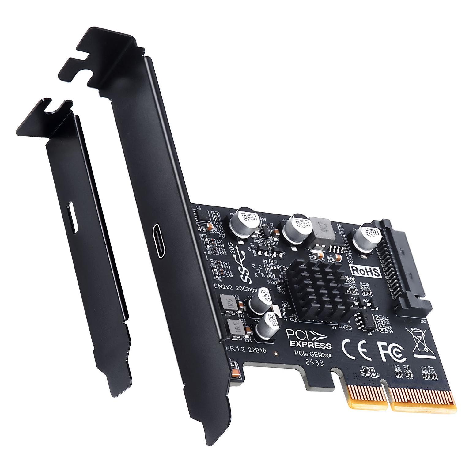 Graugear Erweiterungskarte USB-C 3.2 Gen2x2 PCIe-x4-Karte (G-PCI-C-20G)