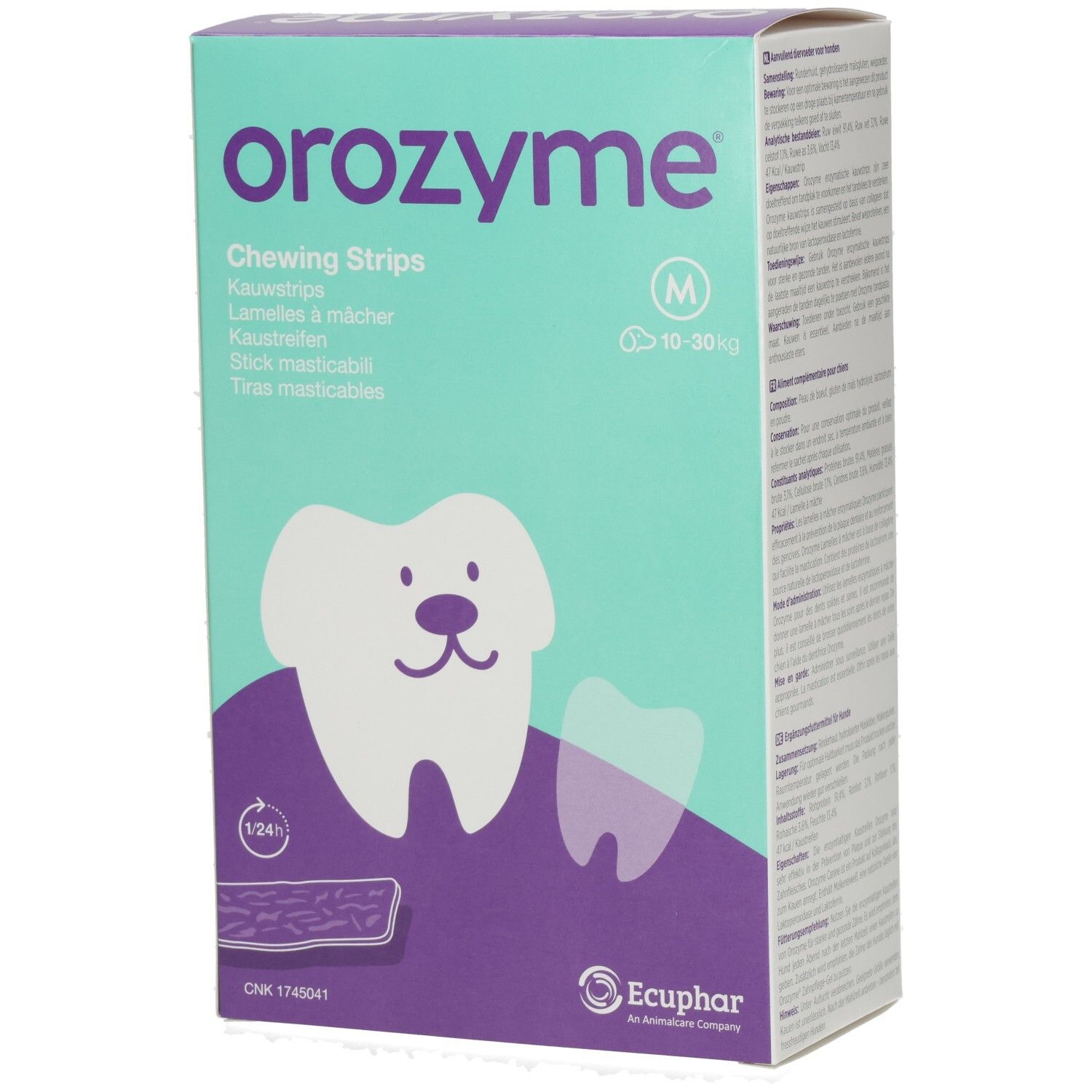 Ecuphar Orozyme Kaustreifen M f.mittelgroße Hunde 1x141 g Streifen