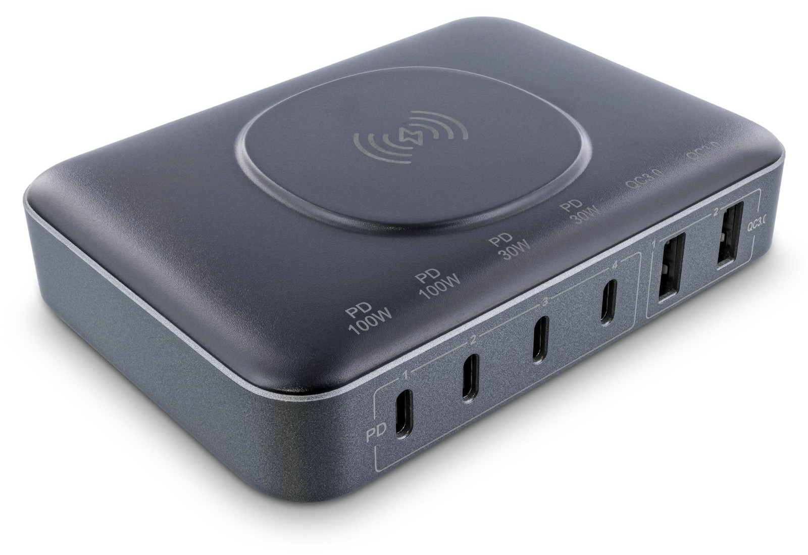 InLine Qi Powerstation multiport-voeding en draadloze oplader