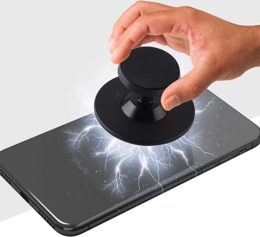 INF MagSafe Dual Magnetische Handyhalterung aus Aluminiumlegierung mit 3 Anziehungselementen Silber