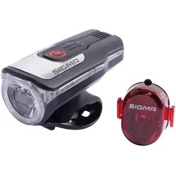 Sigma Sport Leuchten-Set Aura 80 USB / Nugget II