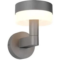Außenleuchte Wandlampe Fassadenlampe LED Gartenlampe Alu anthrazit H 22,5 cm
