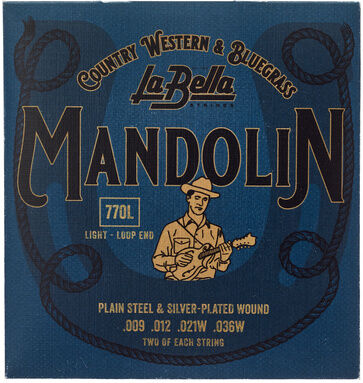 La Bella 770L Mandolin Silv.Pl. Light