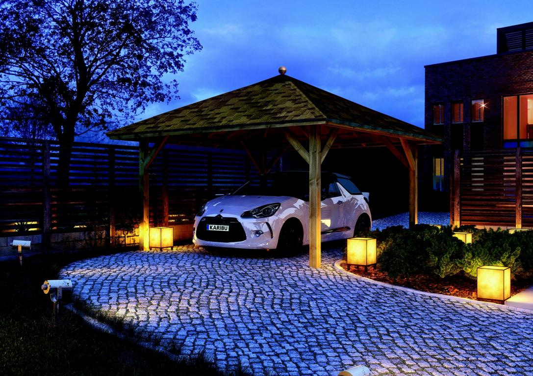 KARIBUHOLZT Pavillon Carport Kirn 1 KDI KDI 359x359x315 08430659