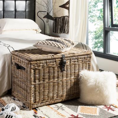 "happimess Michael 35"" Wicker Storage Trunk, Natural"