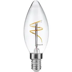 SPL | LED-Faden | Kleine Fassung E14 | Kerzenlampe | Farblos | 35mm | 1,5W