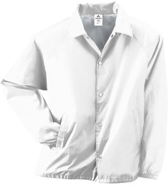 Augusta Sportswear 3100 Nylon Coach's Jacket/Lined in White size Large