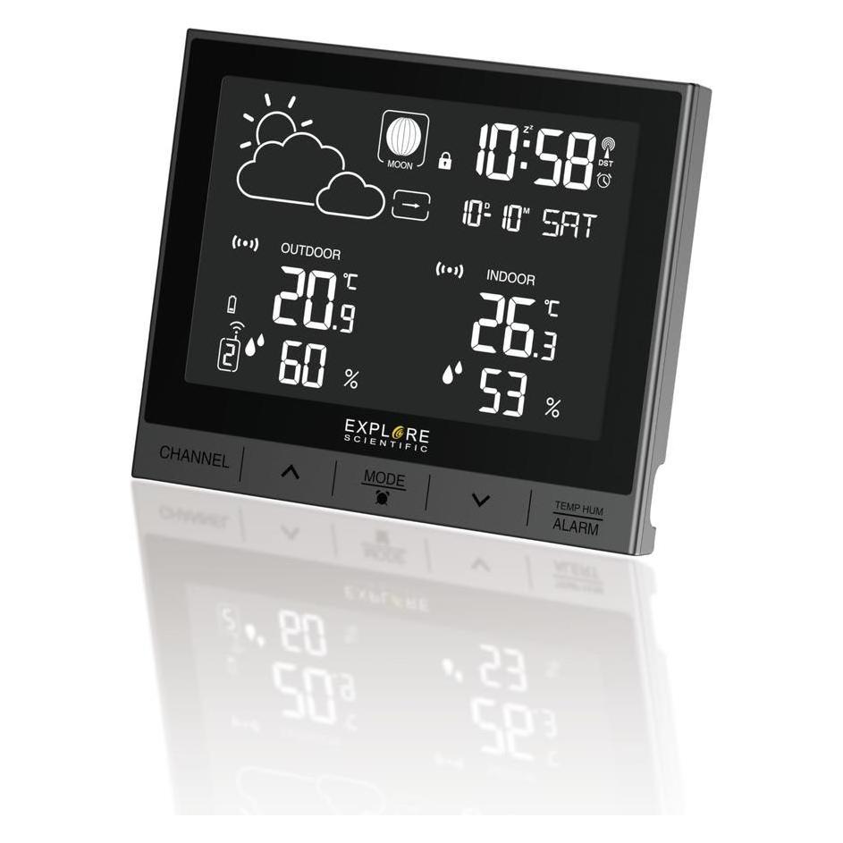 Explore Scientific digitale Wetterstation WSH5000, animiertes LCD-Display (69687384)
