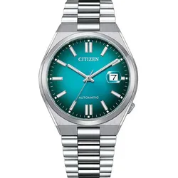Citizen NJ0151-88X Herren-Armbanduhr Automatik Stahl/Türkis