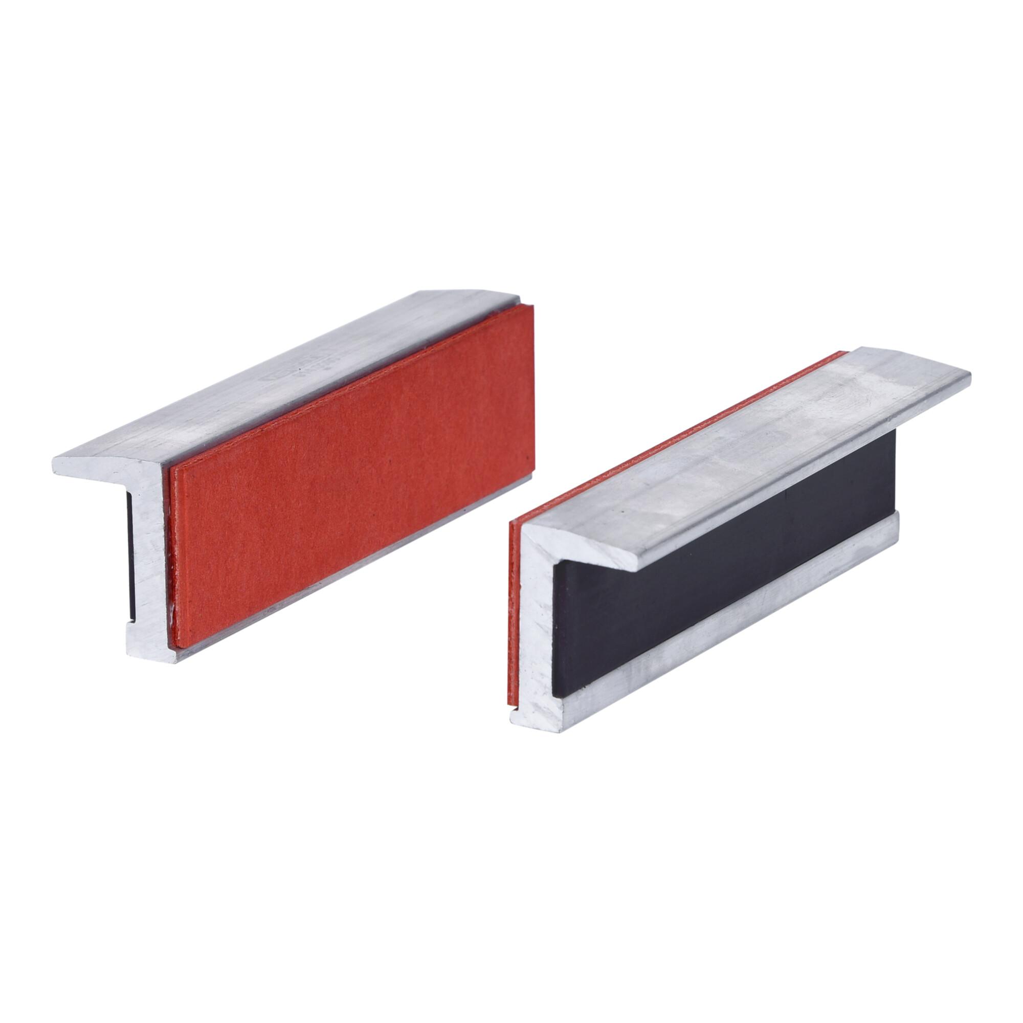 KS Tools Alu-Schraubstock-Schonbacken,Gummibesatz,100mm (914.0090)