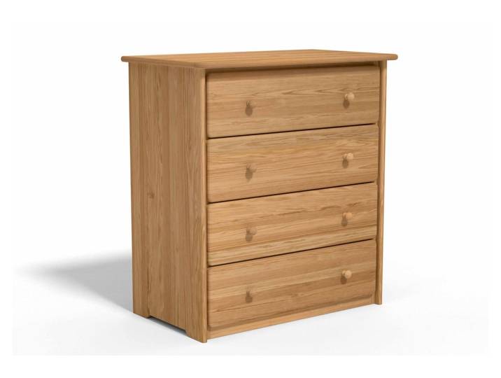 Commode 4 tiroirs en bois massif THIO