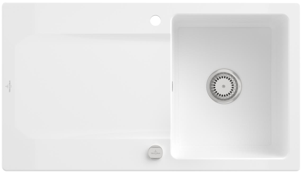 Villeroy & Boch Siluet 50 Spüle 333502 900x510mm Snow, 333502KG 333502KG