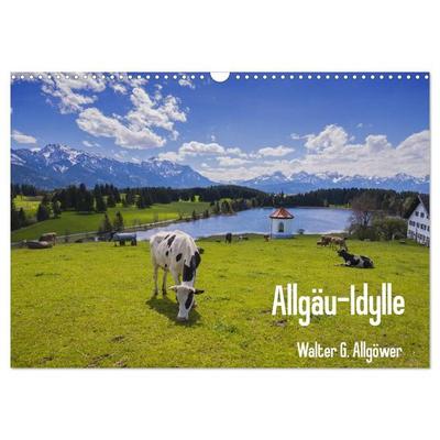 Allgäu-Idylle (Wandkalender 2027 DIN A3 quer), CALVENDO Monatskalender