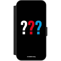 Nivocase Klapphülle für Apple iPhone 13 Handyhülle aus Kunst Leder NIVOflip schwarz Logo Offizielles (Apple iPhone 13), Smartphone Hülle, Schwarz