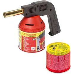 Rothenberger, Lötgerät, Industrial RoFlame Premium Lötlampe 1.750 °C inkl. 1x C200 Kartusche 330 ml mit ILL Sys (Lötlampe)