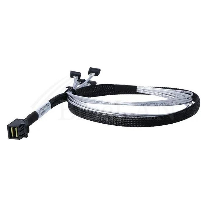 BlueLAN internes MiniSAS Hybrid Kabel SFF-8643/4x SATA 50cm (50 cm) (BLIS434S-50CM)