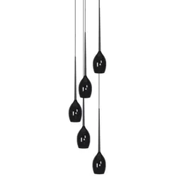 Azzardo AZ0312 Pendelleuchte Izza 5 5x50W | E14 | IP20 - schwarz
