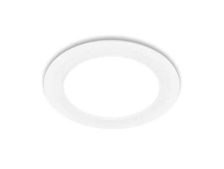 BRILONER - 1x LED Einbaustrahler 230V flach, neutralweißes Licht, 12W, 1200lm, LED Spot, Deckenspots, Spots 230V, Einbauleuchten, Einbauspots, Deckenstrahler, 68mm, 170x30mm (DxH), Weiß