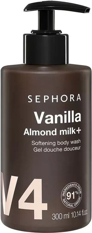 SEPHORA - Sanftes Duschgel - Reinigend und feuchtigkeitsspendend, 300 ml, Vanilla + Almond Milk