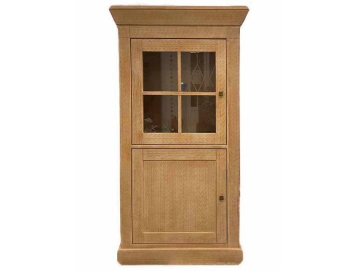 Casamia Vitrine Vitrine Glas-Vitrine Standvitrine 2-türig Santos 151x82cm Massivholz