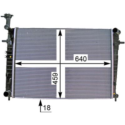 MAHLE Kühler, Motorkühlung BEHR HELLA SERVICE * PREMIUM LINE CR 1333 000P für KIA