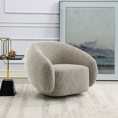 CDecor Hanley Brown Swivel Accent Chair