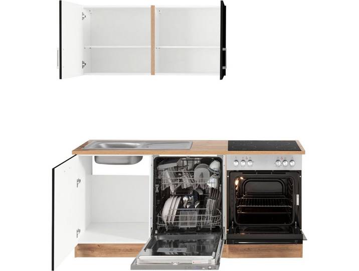 KOCHSTATION Küchenzeile KS-Tinnum, ohne E-Geräte, Breite 180 cm